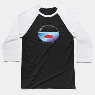 Red Candy Fish Bowl Baseball T-Shirt